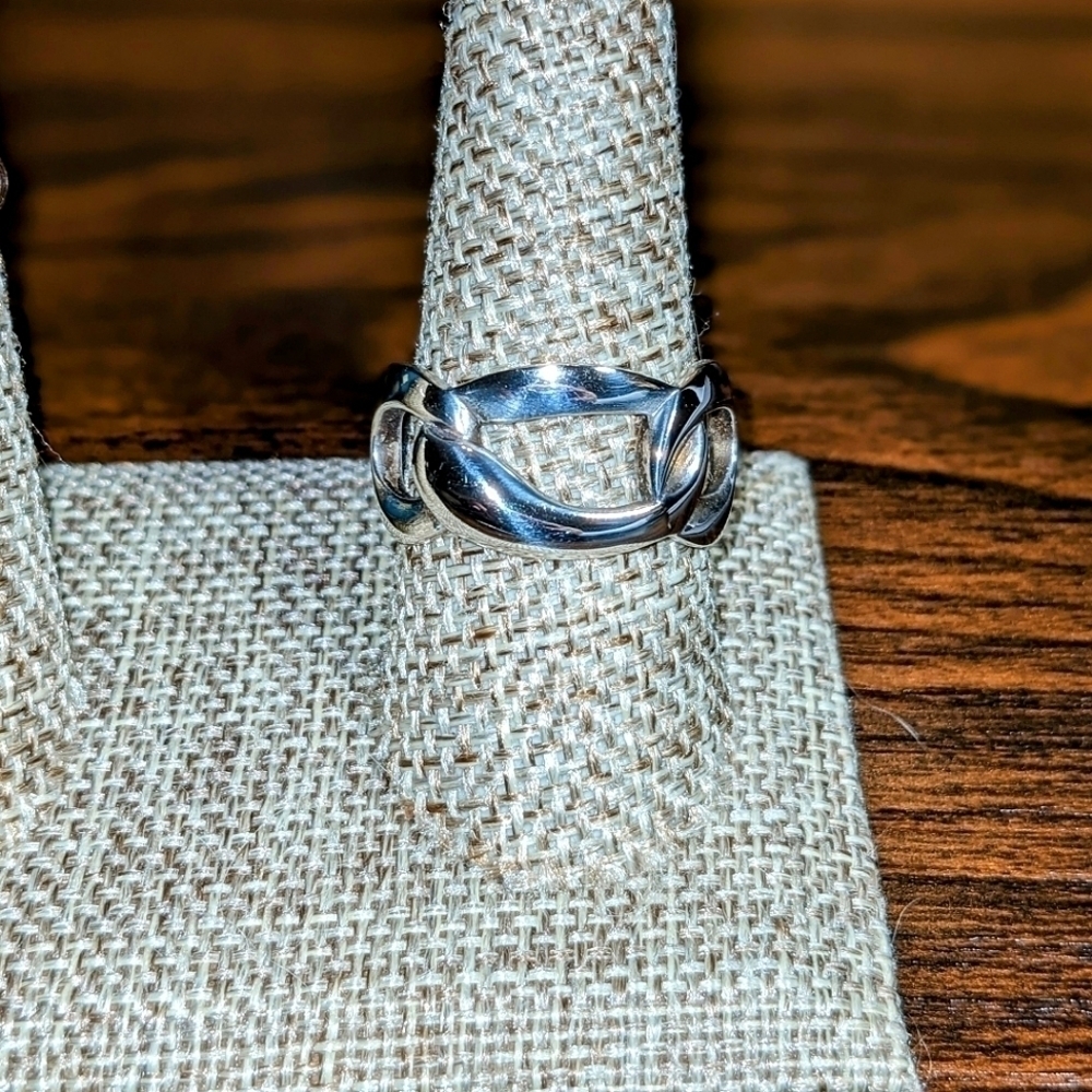 Sterling Silver Links Ring